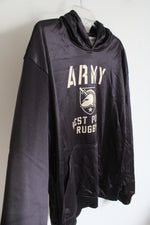 Black & Tan Army West Point Rugby Hoodie | M