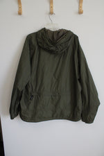 Quest Olive Green Windbreaker Jacket | XL