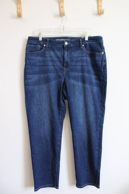 NEW Chico's Perfect Stretch Girlfriend Slim Leg Ankle Jeans | 2.5 (14)