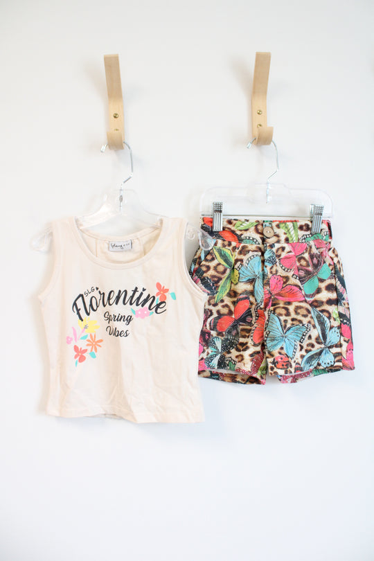 NEW Solang Butterfly & Leopard Print SLG Florentine Set | Youth 4/5