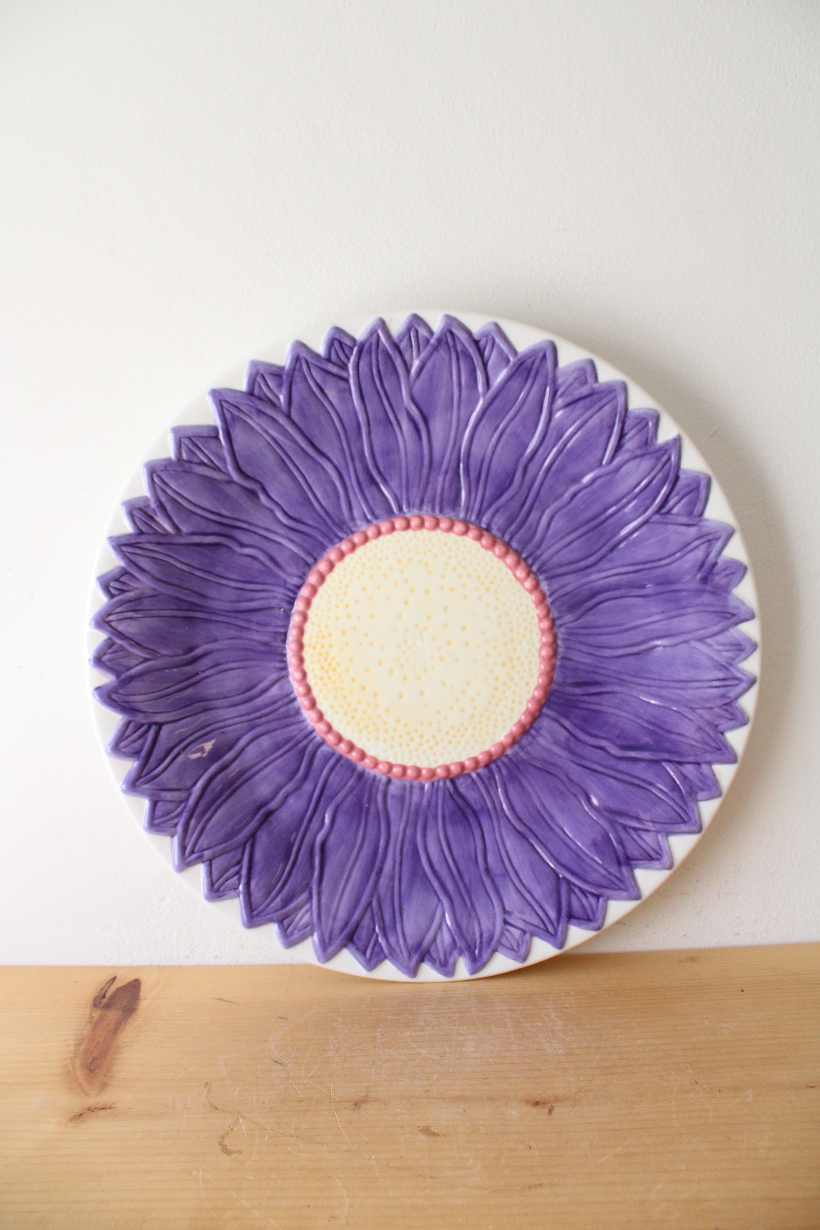 Pfaltzgraff Emma Purple Flower Chop Plate