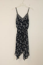 NEW Exhilaration Navy and White Floral Dress | M