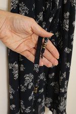 NEW Exhilaration Navy and White Floral Dress | M
