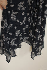 NEW Exhilaration Navy and White Floral Dress | M