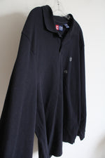 NEW Chaps Navy Blue Long Sleeved Polo Shirt | XXL