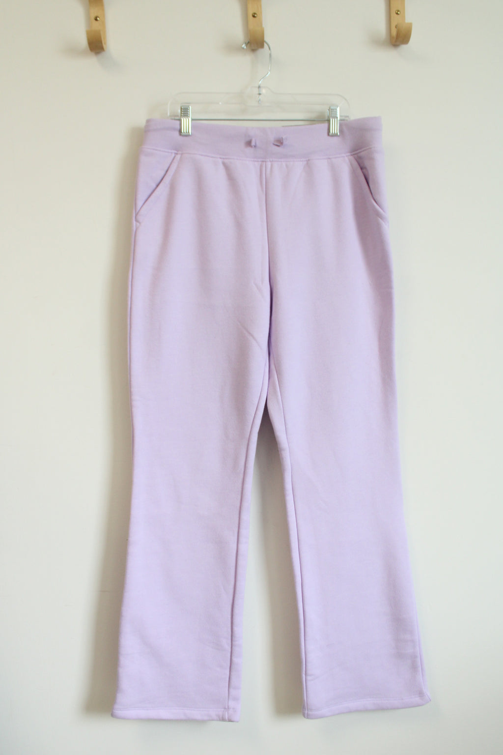 NEW Tek Gear Mid-Rise Flare Lavender Fleece Lined Jogger Sweatpants | Youth 16 Plus