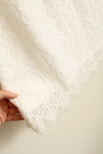 NEW Isaac Mizrahi White SS Lace Top | M