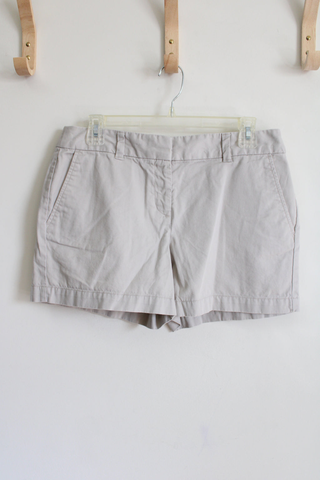 LOFT Tan Chino Shorts | 4