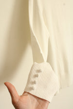 NEW Retrology White Turtleneck Sweater | M