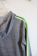 Adidas Gray & Green Hoodie | Youth S (8)