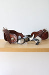 Leather Engraved Western Spurs