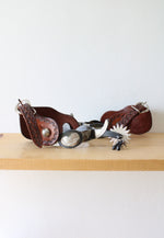 Leather Engraved Western Spurs