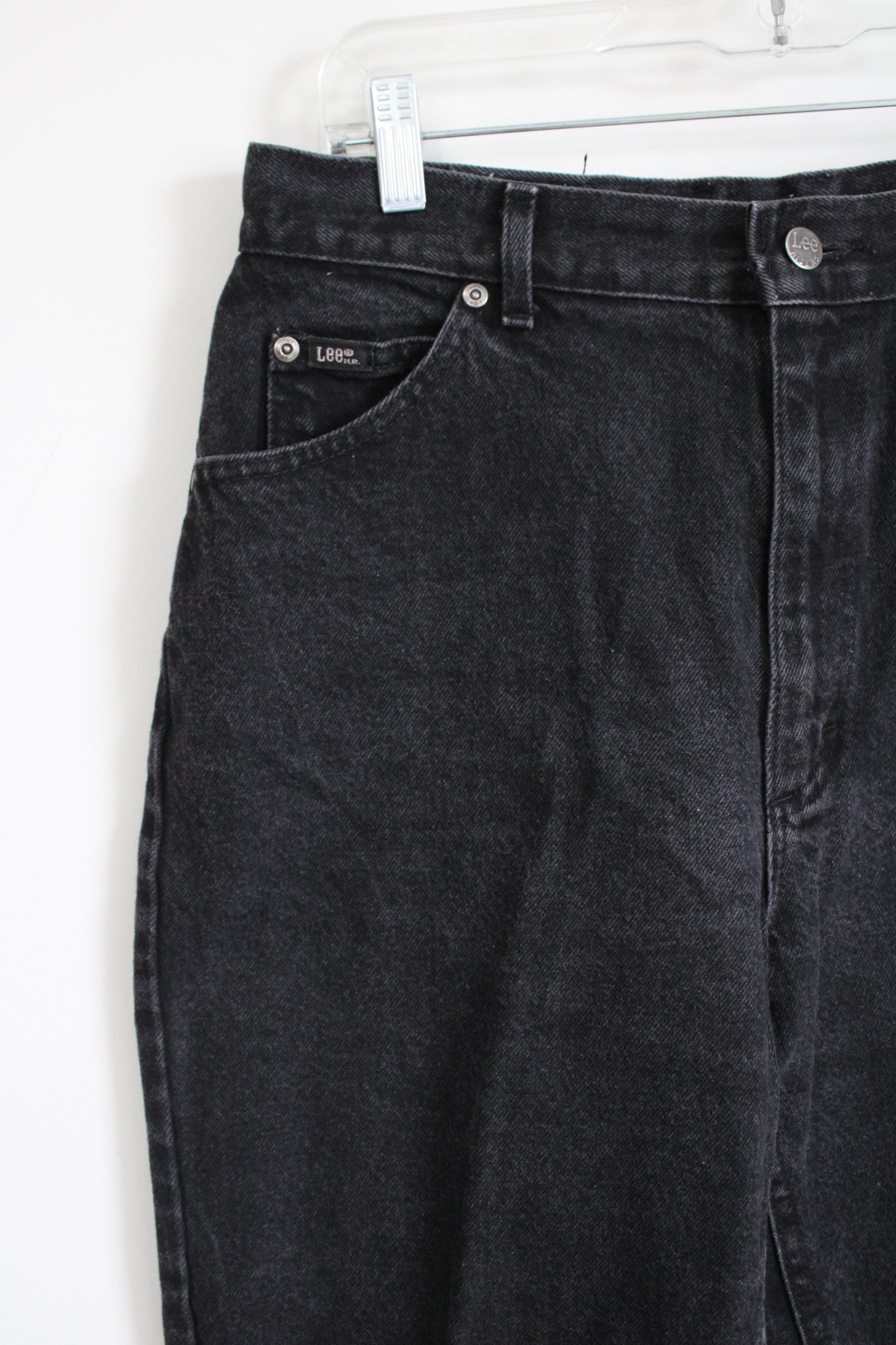 Vintage Lee Black Denim Jeans | 14 Petite