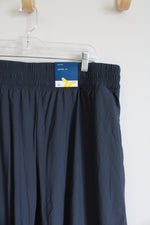 NEW Old Navy Active Sleektech High Rise Blue/Gray Wide Leg Pants | XL