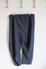 NEW Old Navy Active Sleektech High Rise Blue/Gray Wide Leg Pants | XL