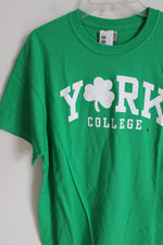 NEW York College Green Short Sleeved Shirt | L