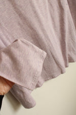 NEW J.Jill Light Purple Pima Cotton LS Crew T-shirt | L