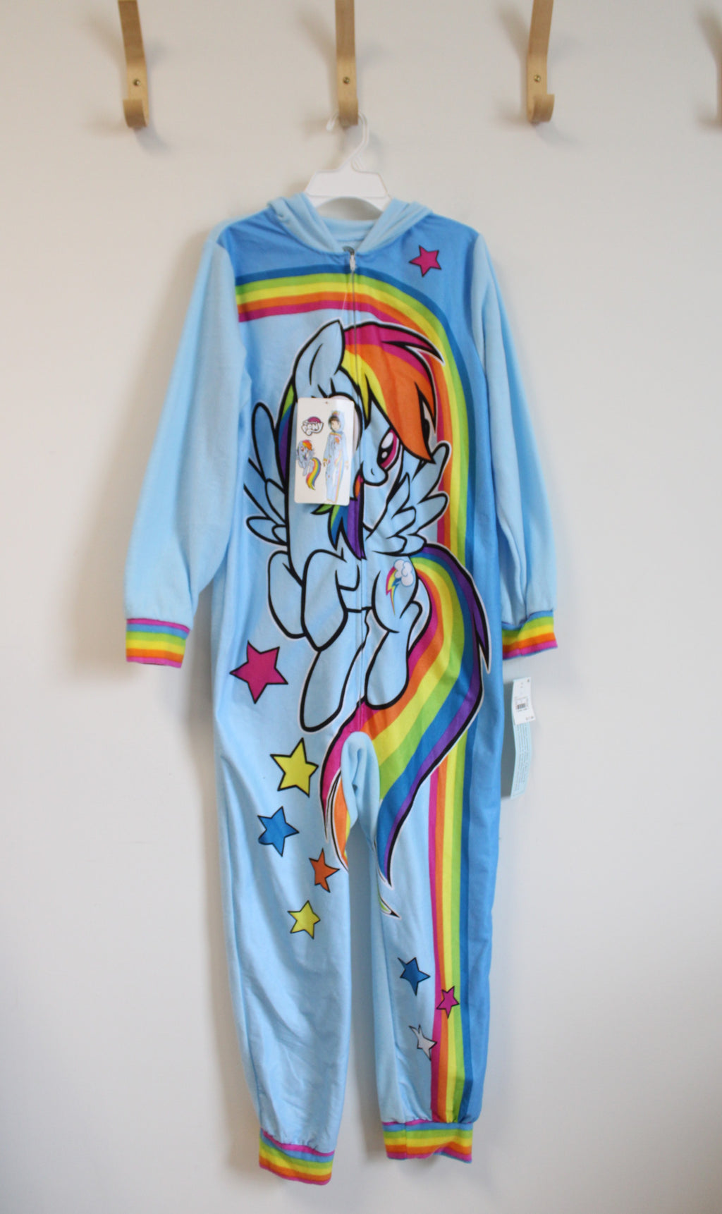 NEW My Little Pony Rainbow Hooded Onesie | Youth L