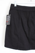 NEW Mudd FLX Stretch Black Button Down Denim Skirt | 9