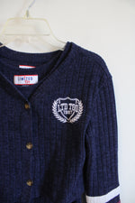 Limited Too Navy Ribbed Knit Dress & Cardigan Set | Youth M (10)