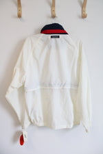 Vintage Nautica White Red & Blue Windbreaker | M