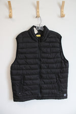 NEW Prince & Fox Black Puffer Vest | XL