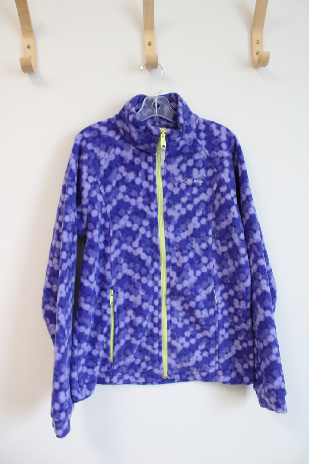 Columbia Purple Patterned Fleece Jacket | Youth 14/16