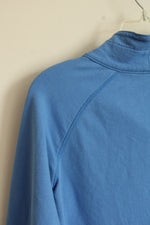 Lilly Pulitzer Blue 3Q Zip Pullover Jacket | S