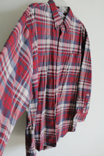 Premier International Red Blue Plaid Flannel | XL
