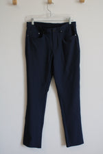 Greg Norman Blue Polyester Stretch Waistband Trousers | 30X32