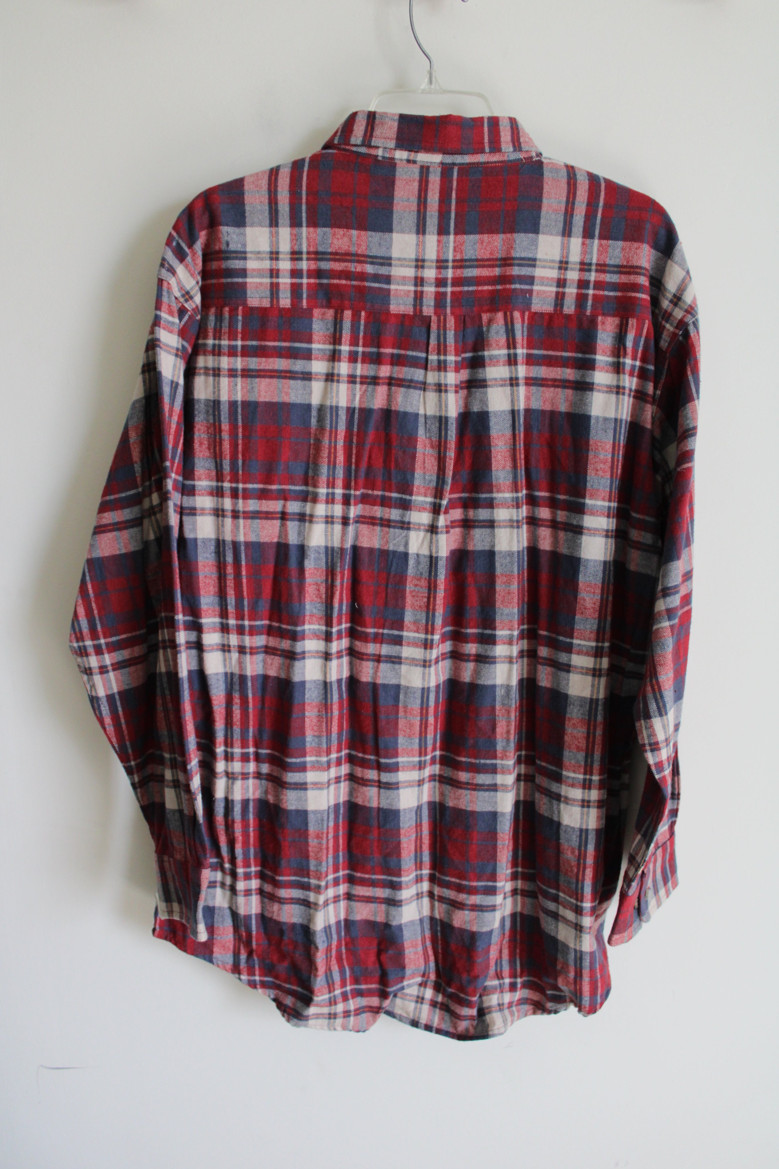 Premier International Red Blue Plaid Flannel | XL