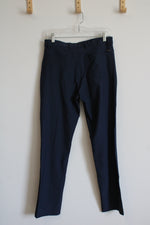 Greg Norman Blue Polyester Stretch Waistband Trousers | 30X32