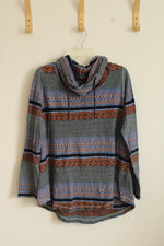Woolrich Western Printed Rouched Turtleneck | XL