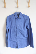 Gap Classic Fit Blue Plaid Button Down Shirt | M