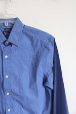 Gap Classic Fit Blue Plaid Button Down Shirt | M
