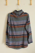 Woolrich Western Printed Rouched Turtleneck | XL