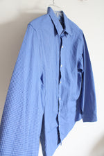 Gap Classic Fit Blue Plaid Button Down Shirt | M