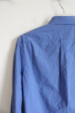 Gap Classic Fit Blue Plaid Button Down Shirt | M