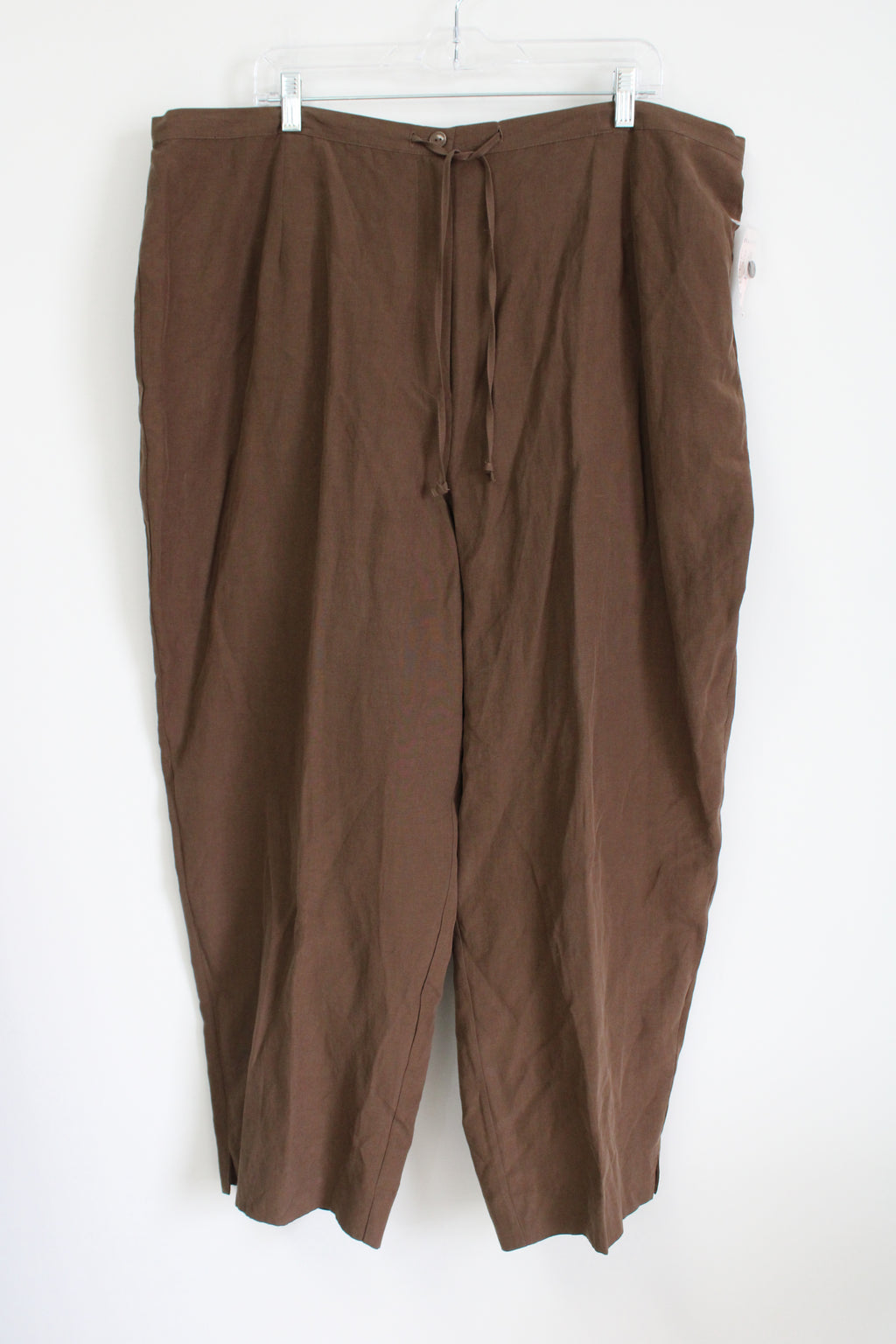 NEW Dressbarn Silk & Linen Drawstring Pants | 24W