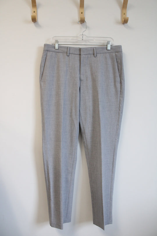 Haggar Slim Fit Light Gray Dress Pants | 34X29