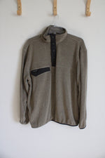 Dri-Duck Sage Green 1/4 Button Pullover Sweatshirt | M