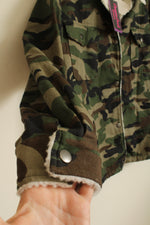 NEW Canyon Creek Camo Sherpa Lined Trucker Jacket | M