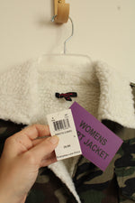 NEW Canyon Creek Camo Sherpa Lined Trucker Jacket | M