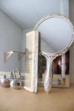 Vintage Godinger Silver Art Co. Vanity Mirror Tray & Accessory Set