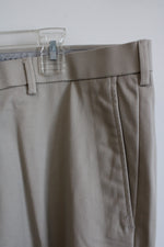 Haggar Straight Fit Tan Cotton Khakis | 38X32