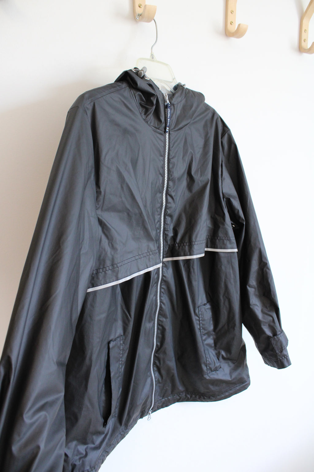 Charles River Black Windbreaker Jacket | XL