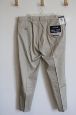Haggar Straight Fit Tan Cotton Khakis | 38X32