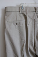 Haggar Straight Fit Tan Cotton Khakis | 38X32