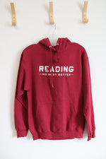 Port & Company Reading No Body Better Red Hoodie | M