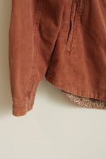 143 Story by Line Up Rust Corduroy Snap Up Jacket | L